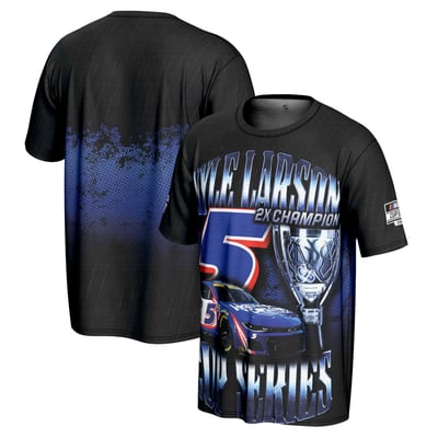 Kyle Larson ProSphere Youth Two-Time NASCAR Cup Series Champion T-Shirt - Black