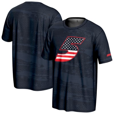 Kyle Larson ProSphere Youth American Flag T-Shirt - Navy
