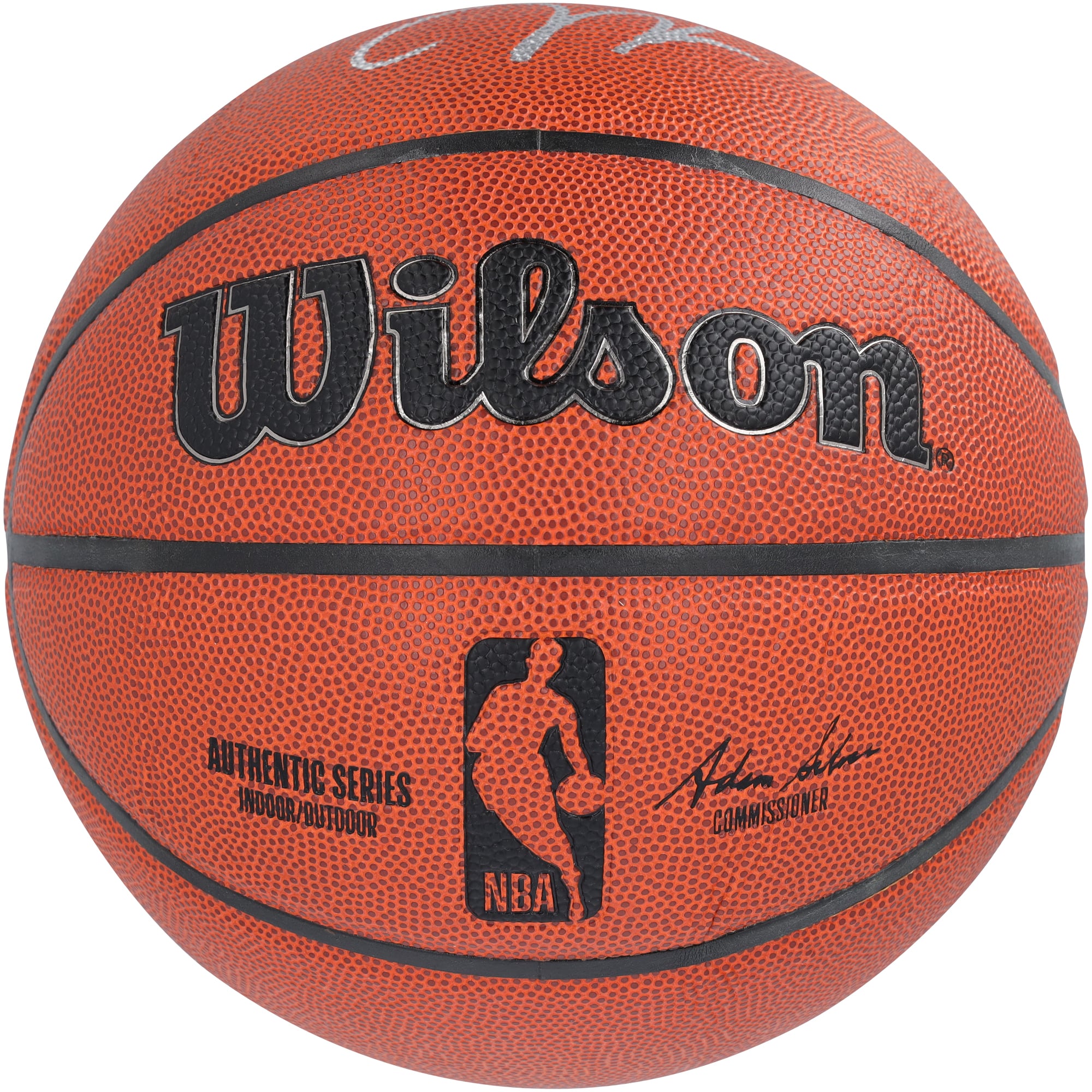 Ballon de basket-ball d'intérieur/extérieur Wilson Authentic Series autographié par Chris Paul et James Harden des LA Clippers