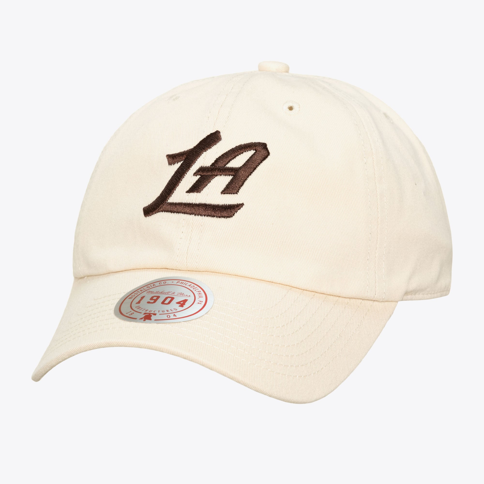 LA Clippers Cream & Brown 1904 Dad Adjustable Hat