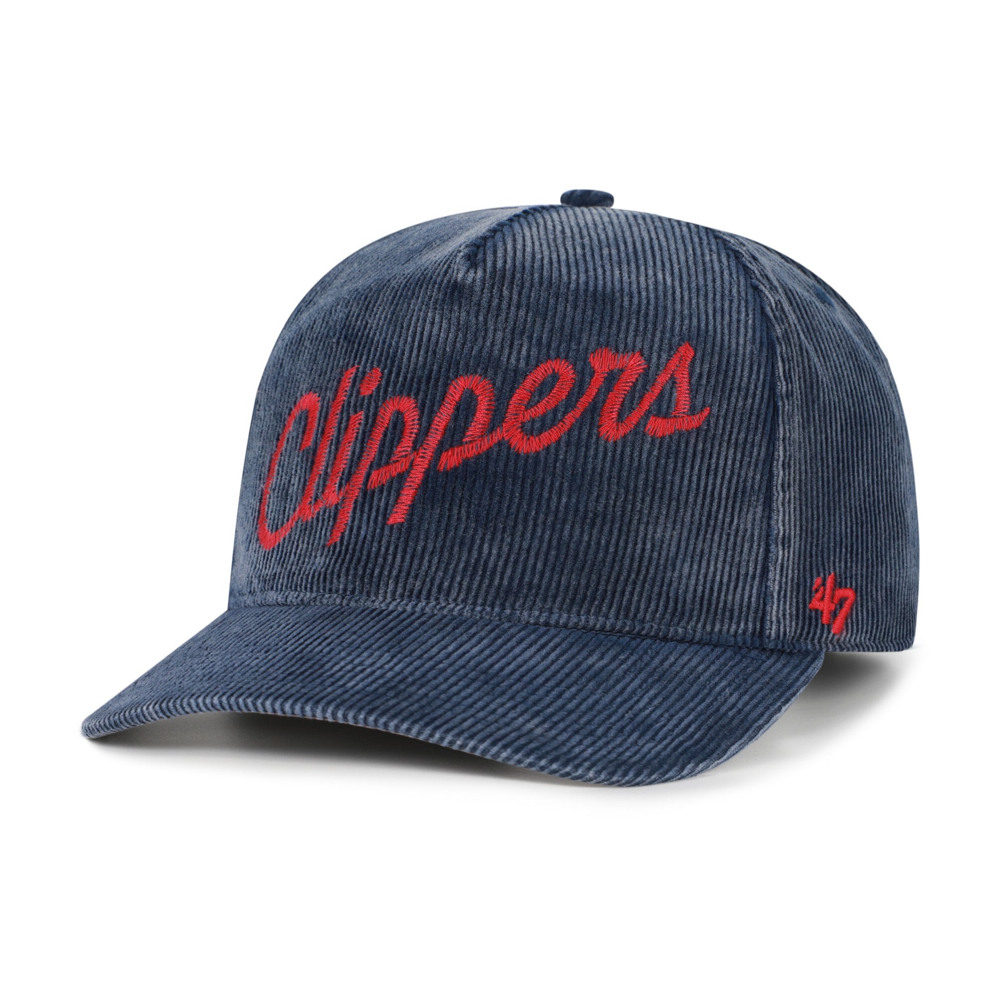 Men's '47 Navy LA Clippers Reclaim Snow Wash Corduroy Adjustable Hitch Hat