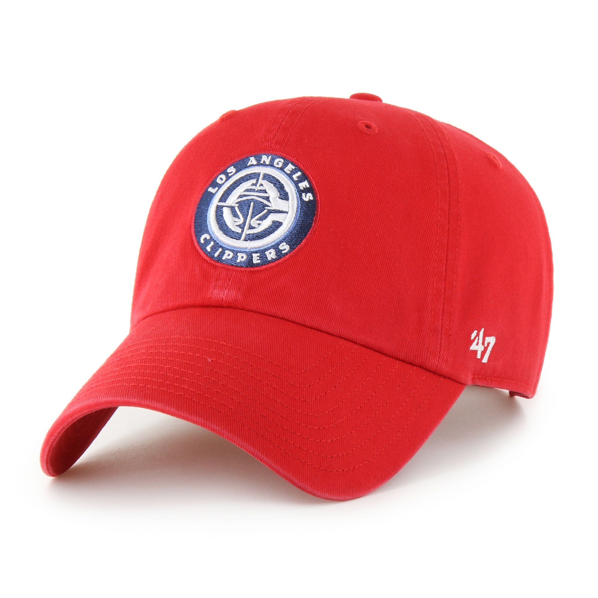 Men's LA Clippers '47 Red Core Logo Clean Up Adjustable Hat