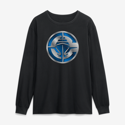 LA Clippers  Metallic Mascot Long Sleeve T-Shirt - Black