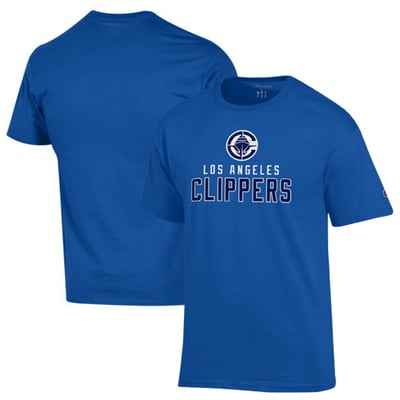 LA Clippers Champion Jersey Cotton T-Shirt - Royal