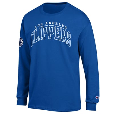  LA Clippers Champion Jersey Long Sleeve T-Shirt - Royal