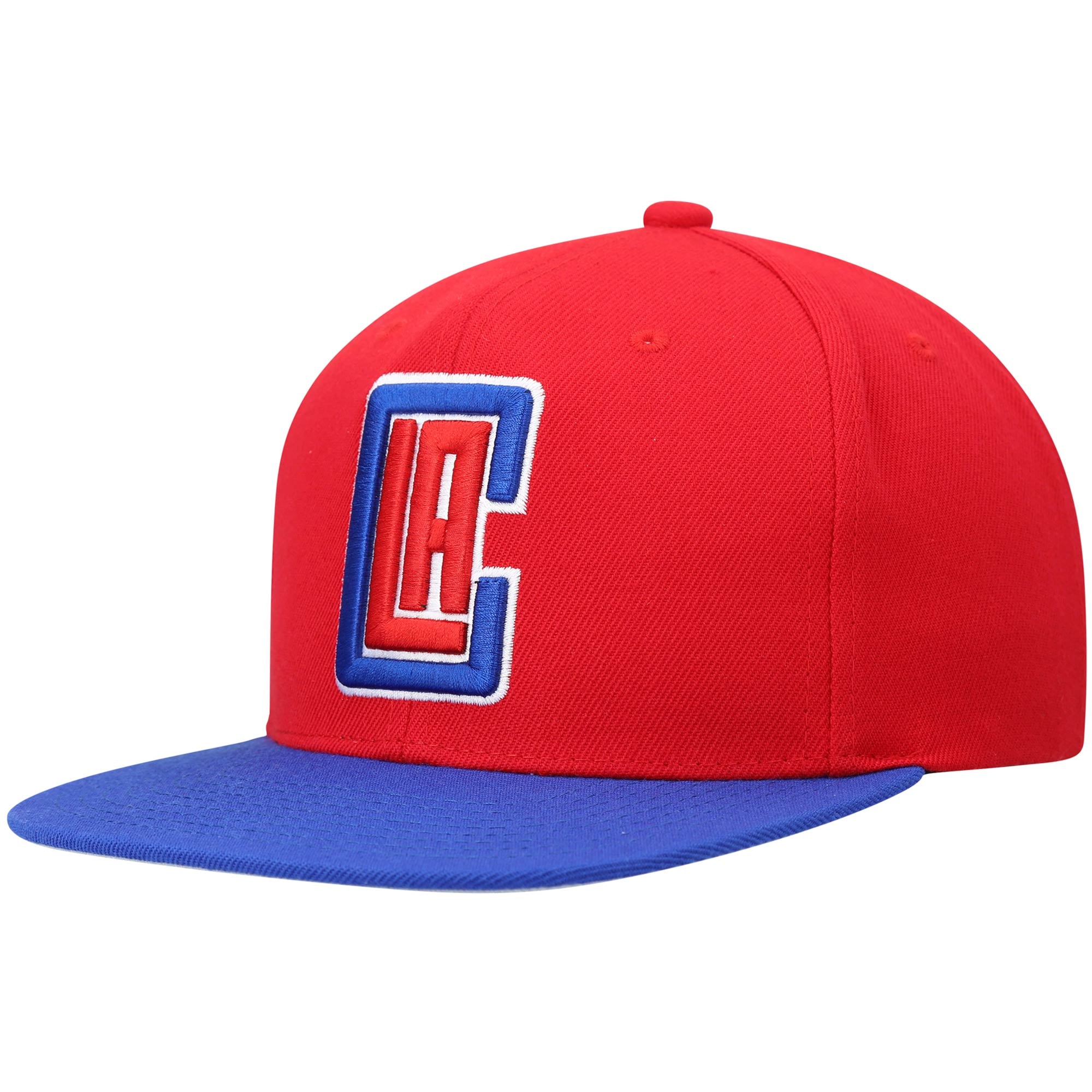 Men's LA Clippers Mitchell & Ness Red/Royal Team Two-Tone 2.0 Snapback Hat