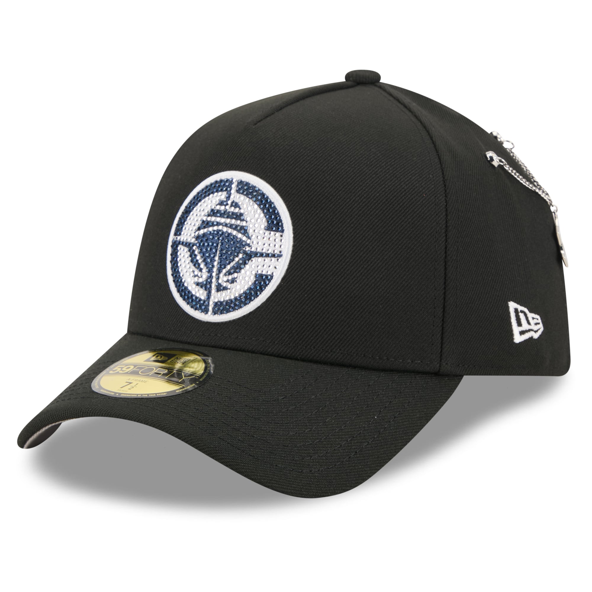 Men's LA Clippers New Era Black 2026 NBA Draft On-Stage Crystal A-Frame 59FORTY Fitted Hat