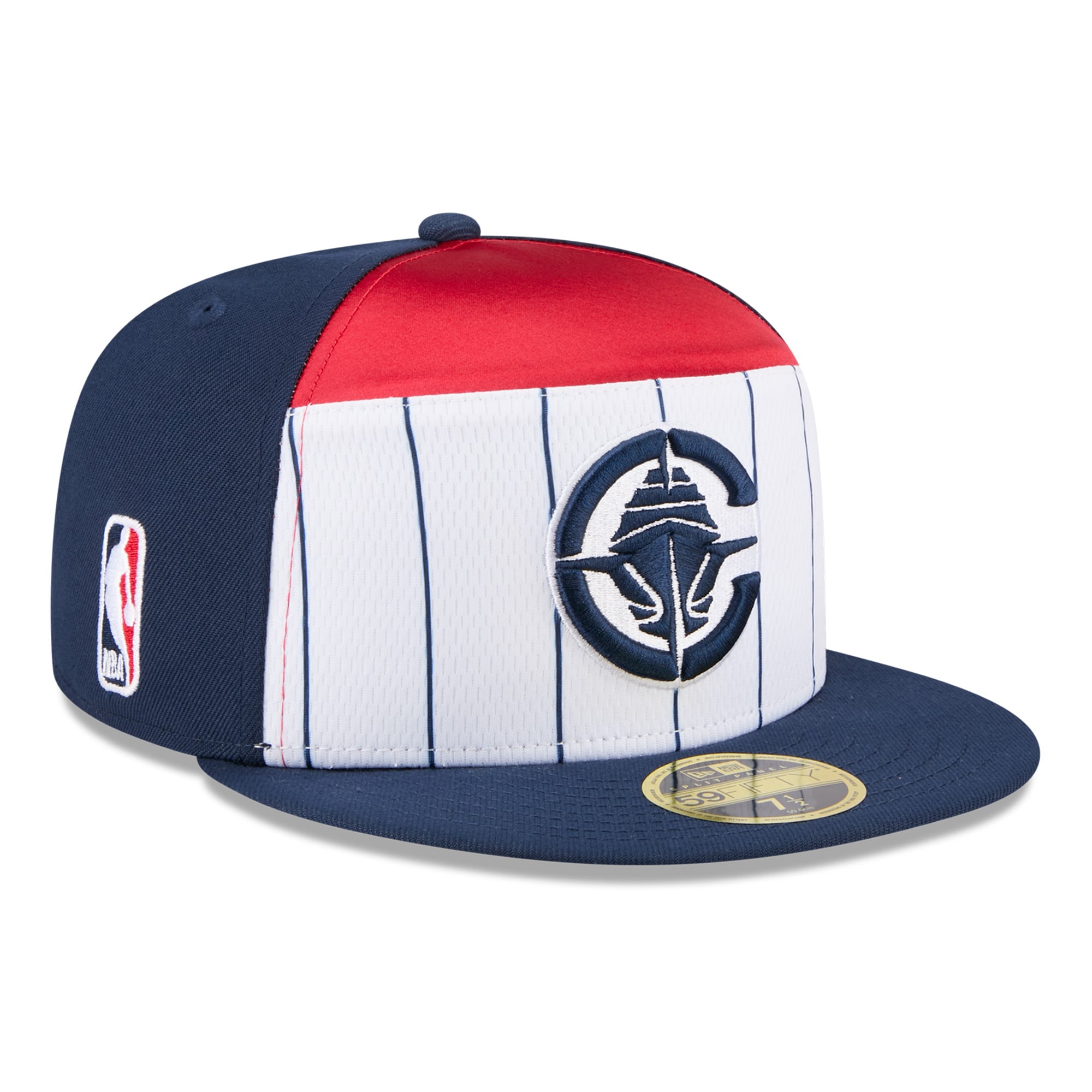 Men's New Era White/Navy LA Clippers 2025 NBA Tip Off Split Panel 59FIFTY Fitted Hat
