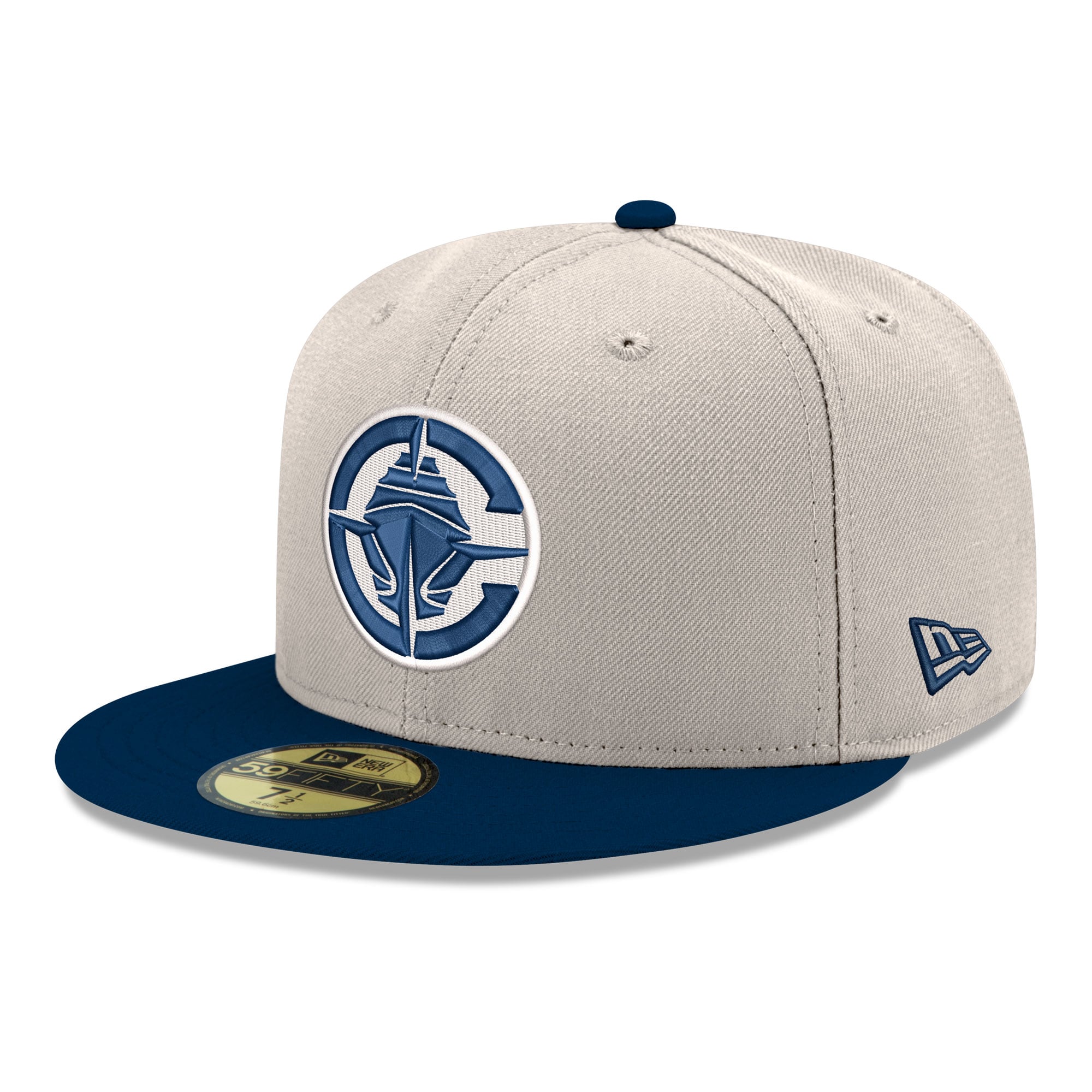 Men's LA Clippers New Era White/Navy Chrome 59FIFTY Fitted Hat