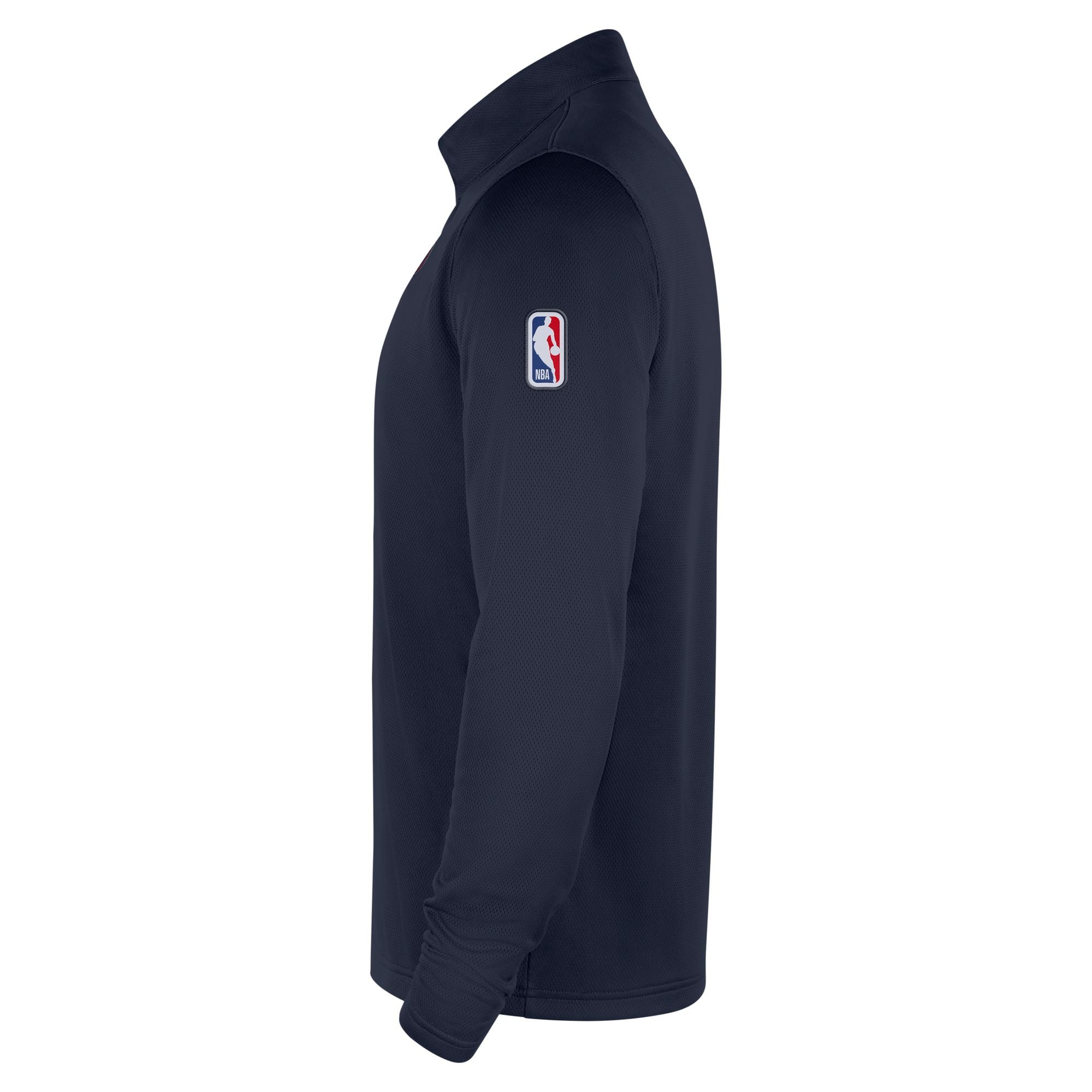Haut Nike LA Clippers Authentic Coaches à quart de zip Dri-FIT pour homme, bleu marine