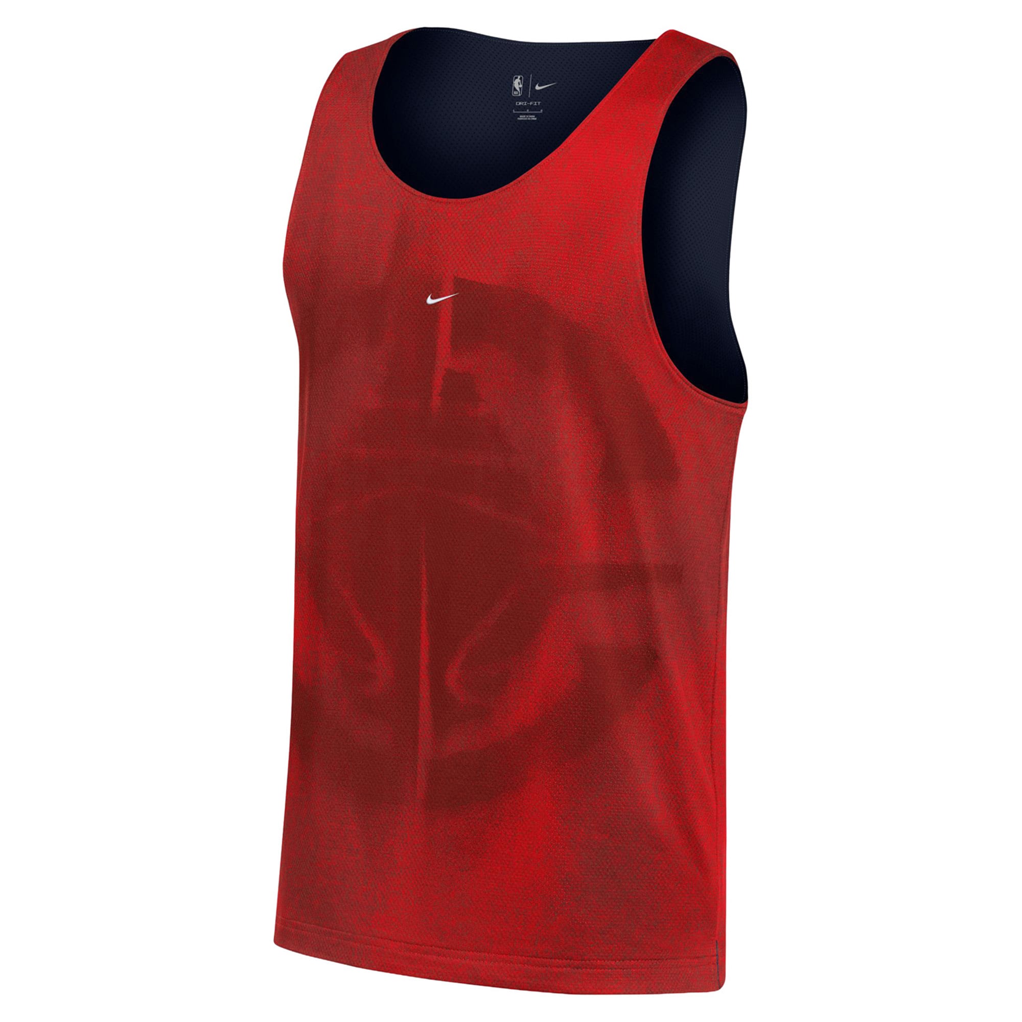 Maillot réversible Nike rouge/marine LA Clippers 2026 Standard Issue Practice Icon Mesh pour homme