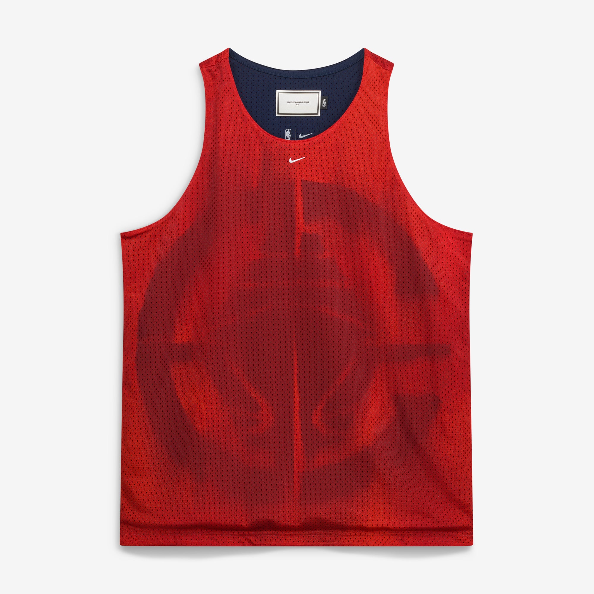 Maillot réversible Nike rouge/marine LA Clippers 2026 Standard Issue Practice Icon Mesh pour homme