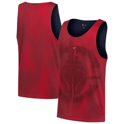 LA Clippers Nike 2026 Standard Issue Practice Icon Mesh Reversible Jersey - Red/Navy