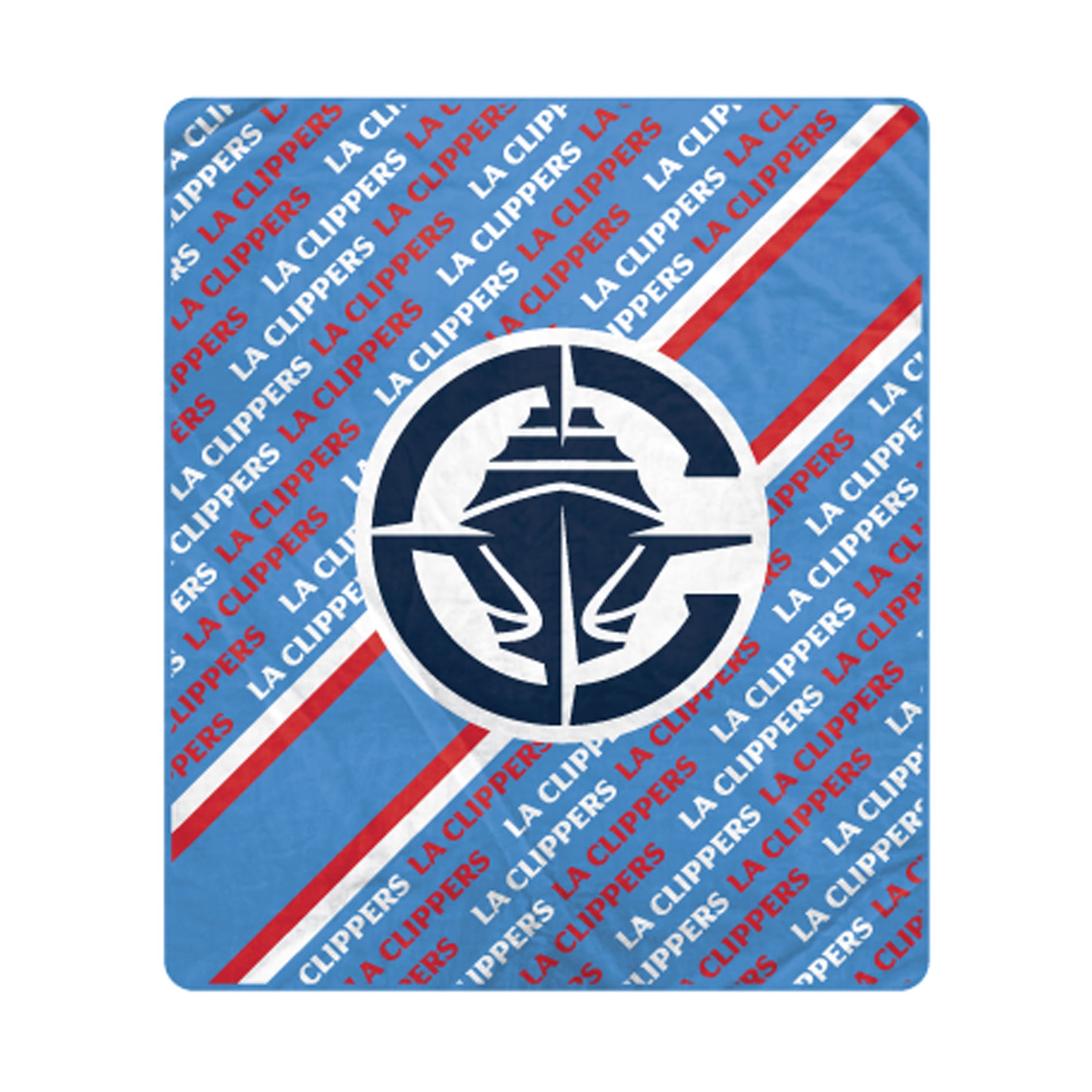 Couverture ultra douce Pegasus LA Clippers 60" x 70" (diagonale) avec logo doublé