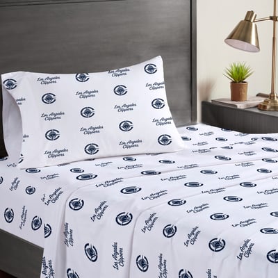 LA Clippers Pegasus Three-Piece Twin Sheet Set