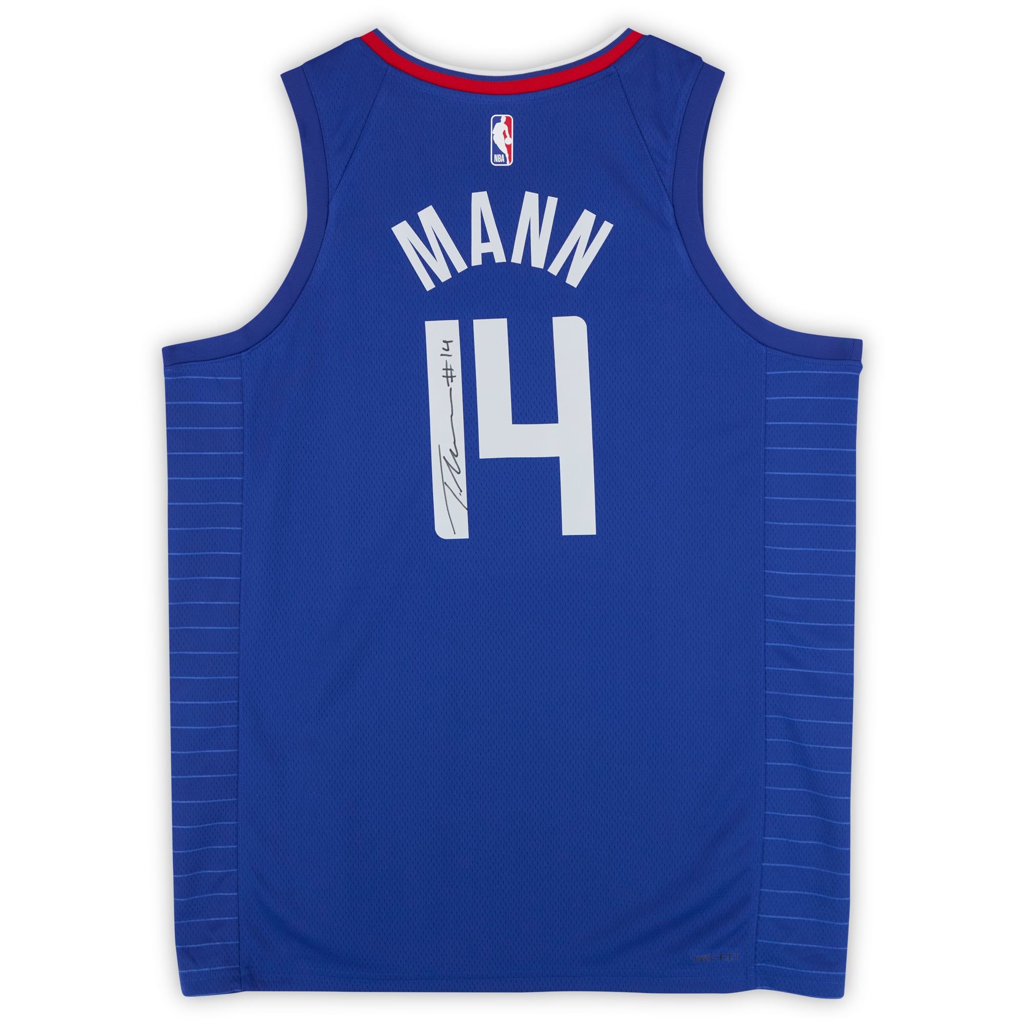 Terance Mann LA Clippers Autographed Royal Nike Icon Edition Swingman Jersey