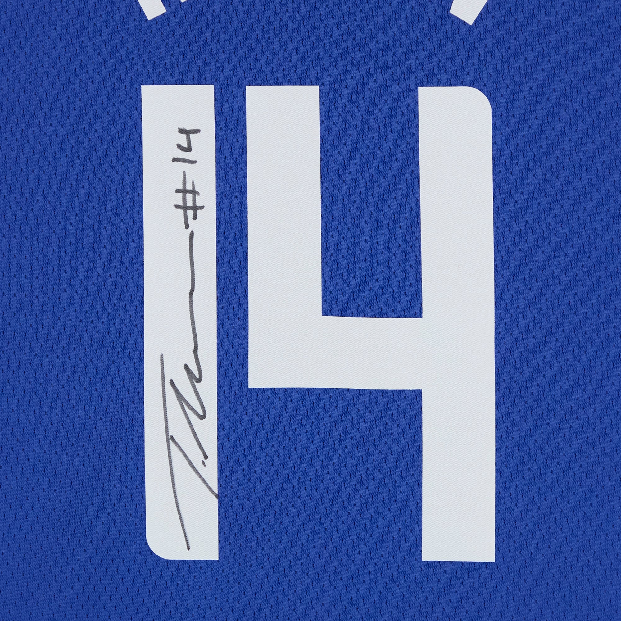 Terance Mann LA Clippers Autographed Royal Nike Icon Edition Swingman Jersey