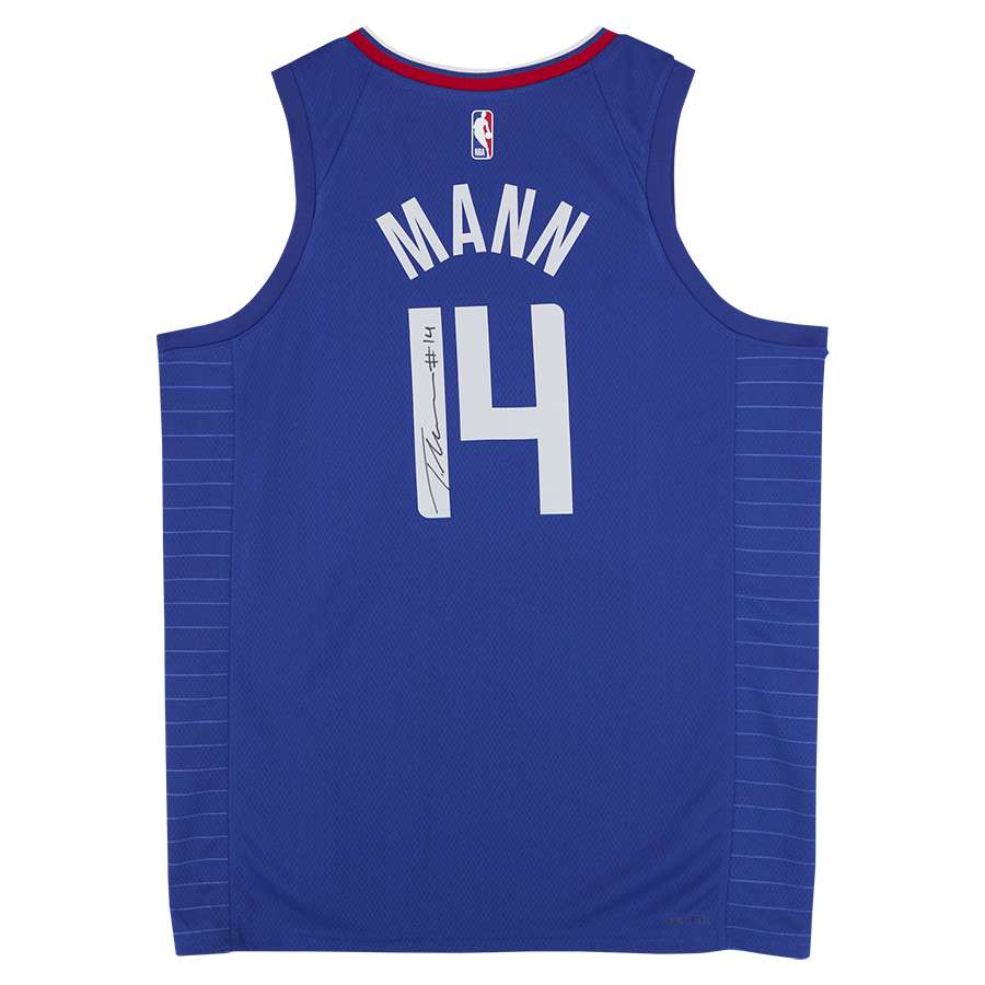Terance Mann LA Clippers Autographed Royal Nike Icon Edition Swingman Jersey