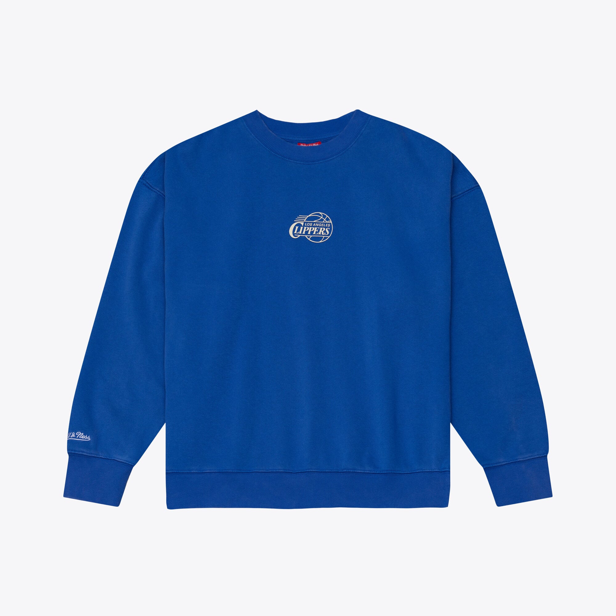 Sweat-shirt en polaire à micro-logo Mitchell & Ness Royal LA Clippers Core Essentials pour femme