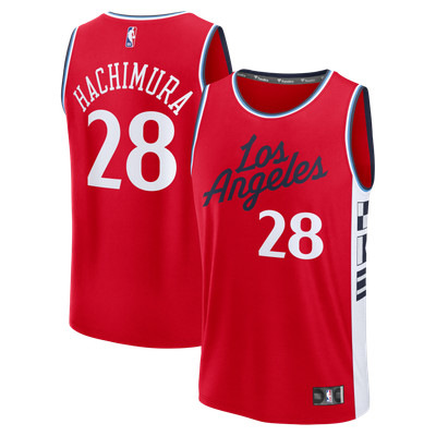 Rui Hachimura LA Clippers Fanatics Youth Fast Break Replica Jersey - Red - Statement Edition