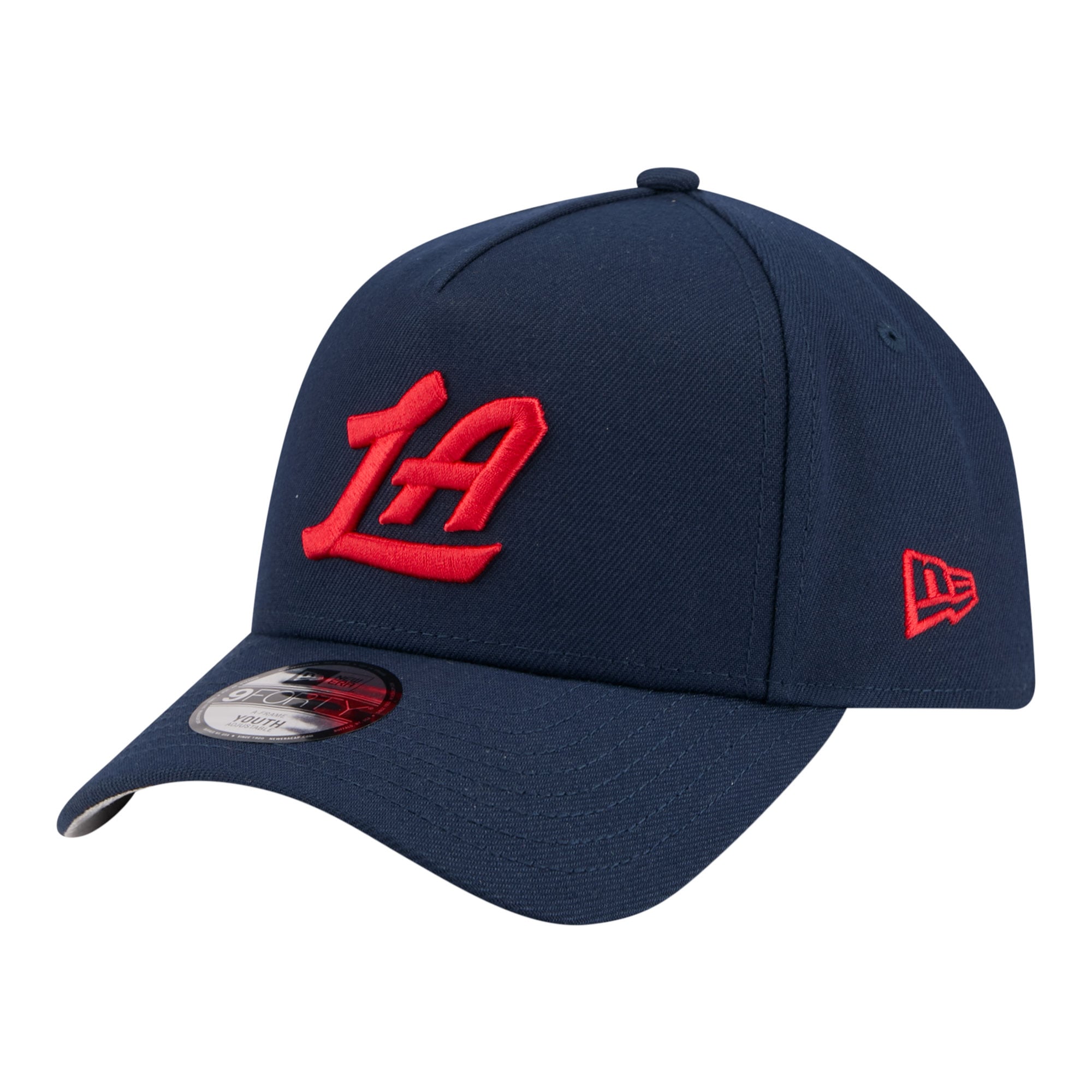 Youth LA Clippers New Era Navy 9FORTY A-Frame Adjustable Hat