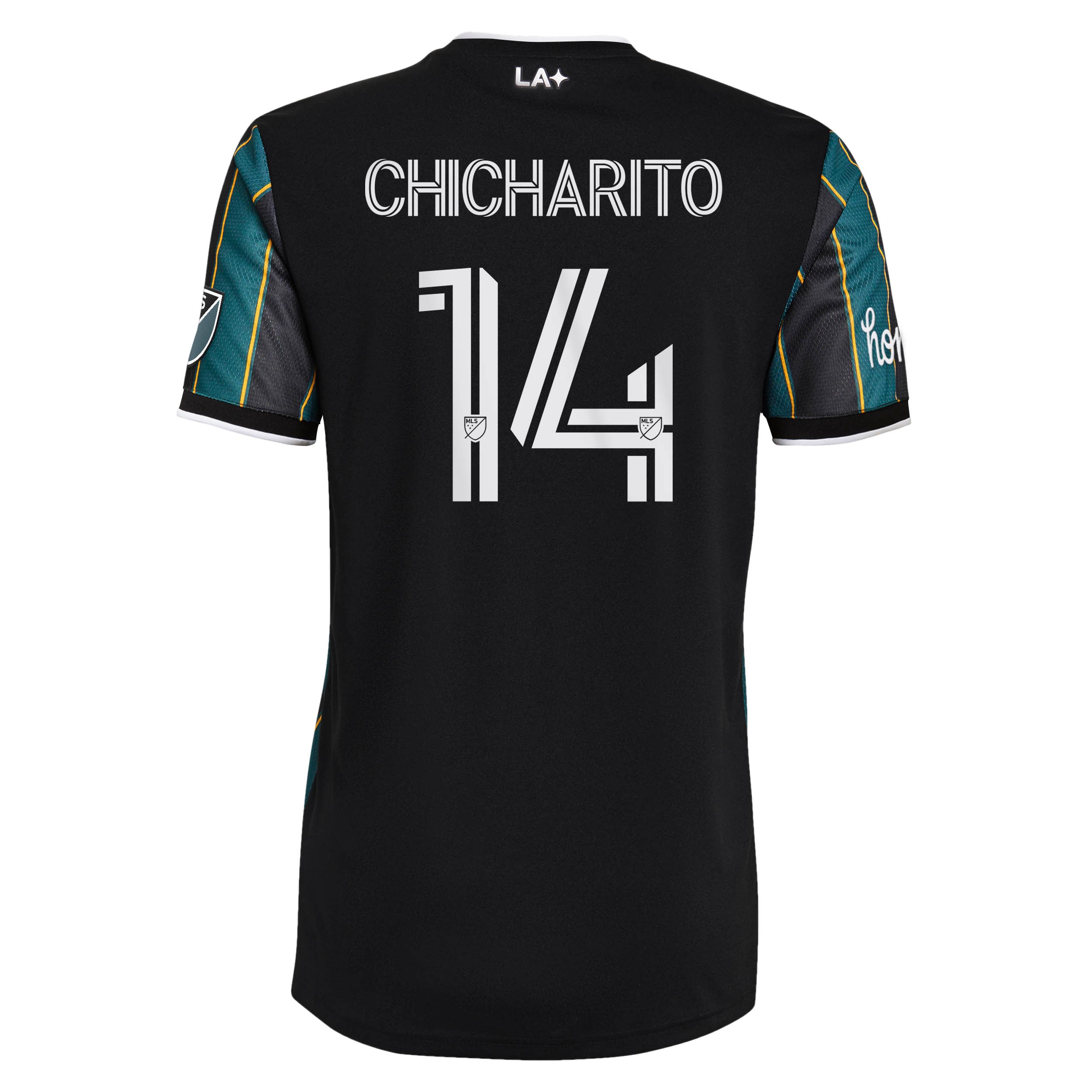 Men's LA Galaxy Chicharito adidas Black 2021 The LA Galaxy