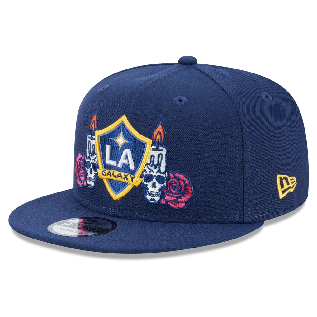 Men's LA Galaxy New Era Navy Day of the Dead 9FIFTY Snapback Hat