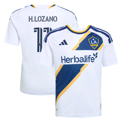 Hirving Lozano LA Galaxy adidas Youth 2026 The VeloCITY Kit Replica Jersey - White