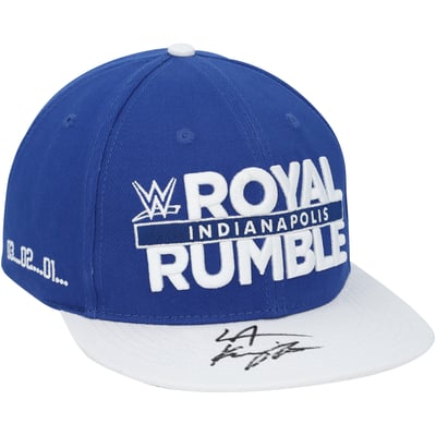 LA Knight Autographed Royal Rumble 2025 Snapback Hat