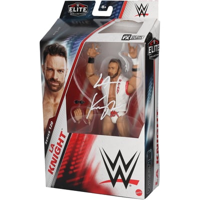 LA Knight WWE Autographed Fanatics Authentic Mattel Elite Series 120 Action Figure  
