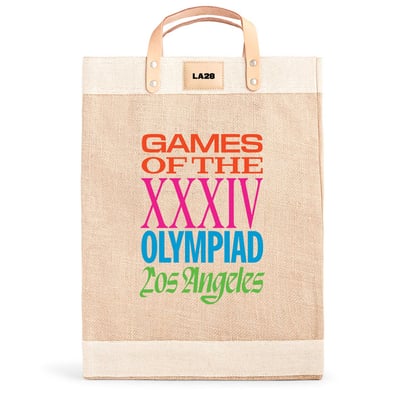 Sac de marché Apolis LA28 Summer Olympics Superbloom - Naturel