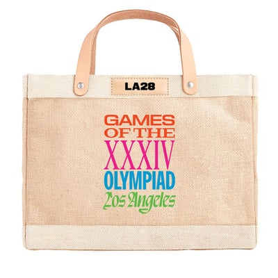Sac de marché Apolis LA28 Summer Olympics Superbloom Petite - Naturel