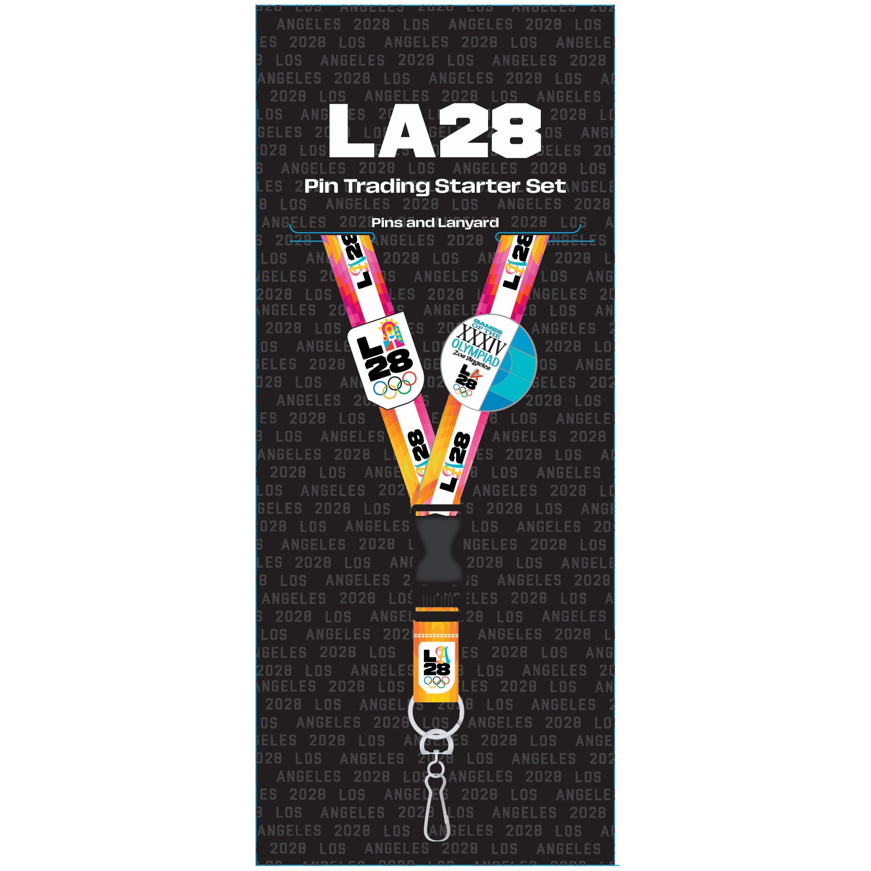 LA28 Superbloom Collection Lanyard & Pins Starter Set
