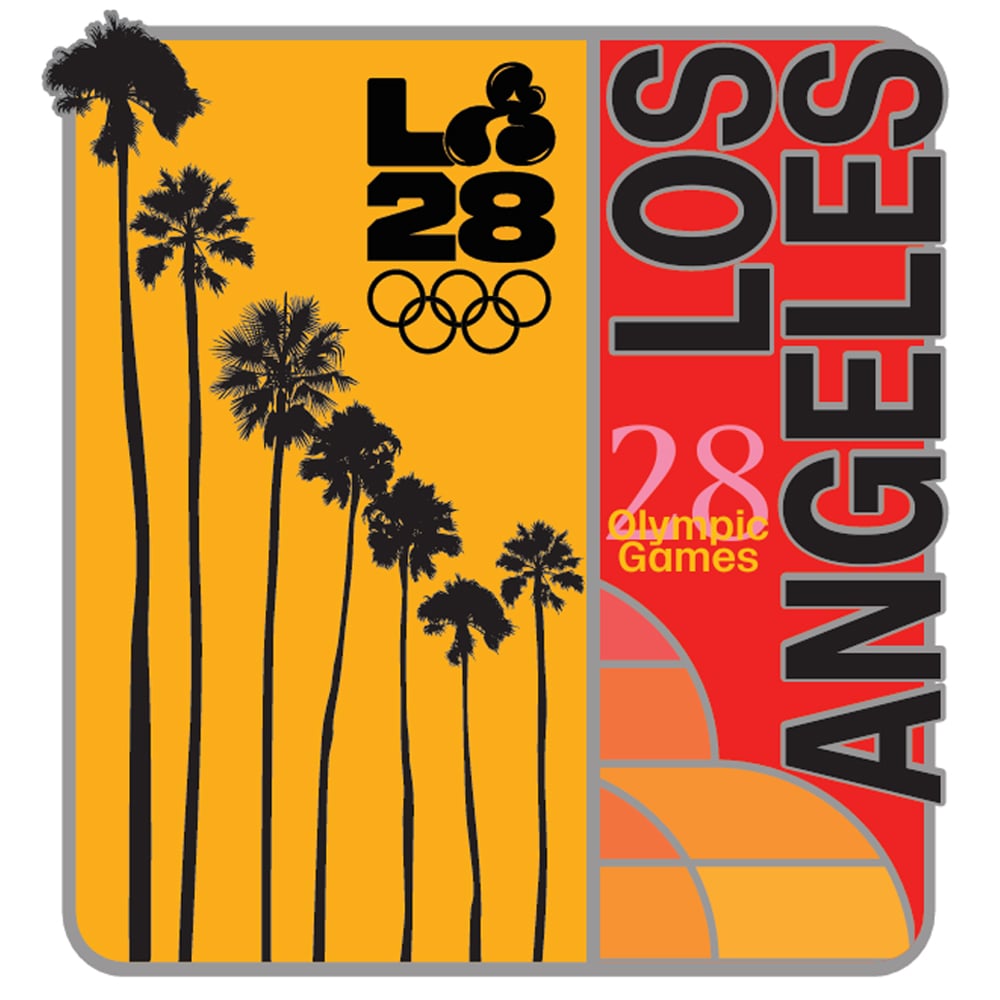 LA28 Collection Superbloom Palmiers pin