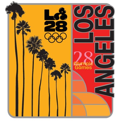 LA28 Collection Superbloom Palmiers pin