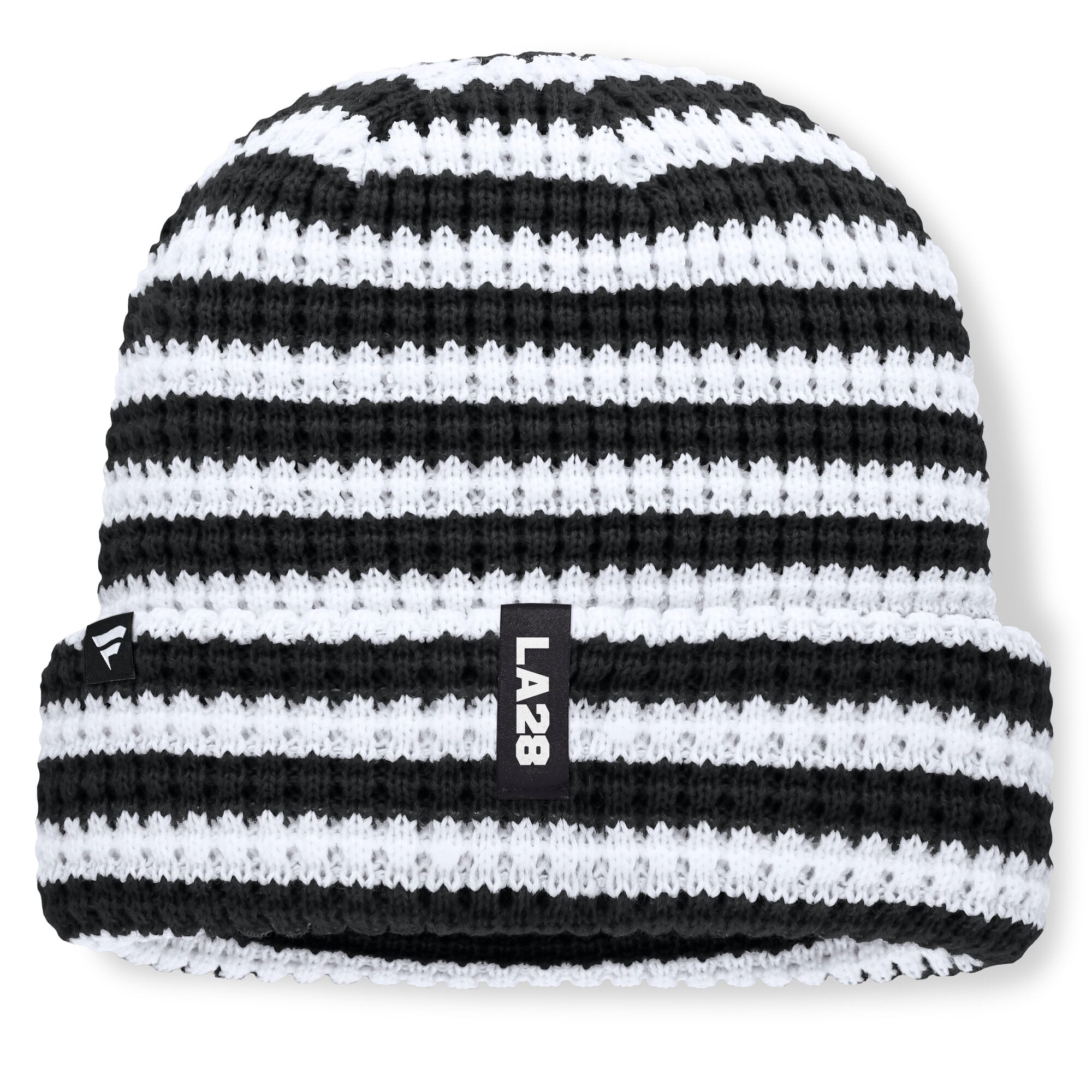 Bonnet à revers Fanatics LA28 pour homme, noir et blanc, édition limitée Jeux olympiques d'été.