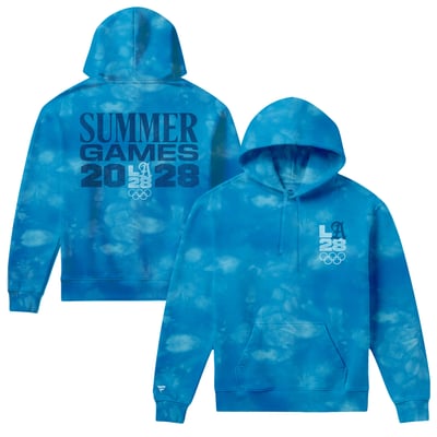 Sweat à capuche tie-dye Fanatics LA28 Bluebell Collection - Bleu