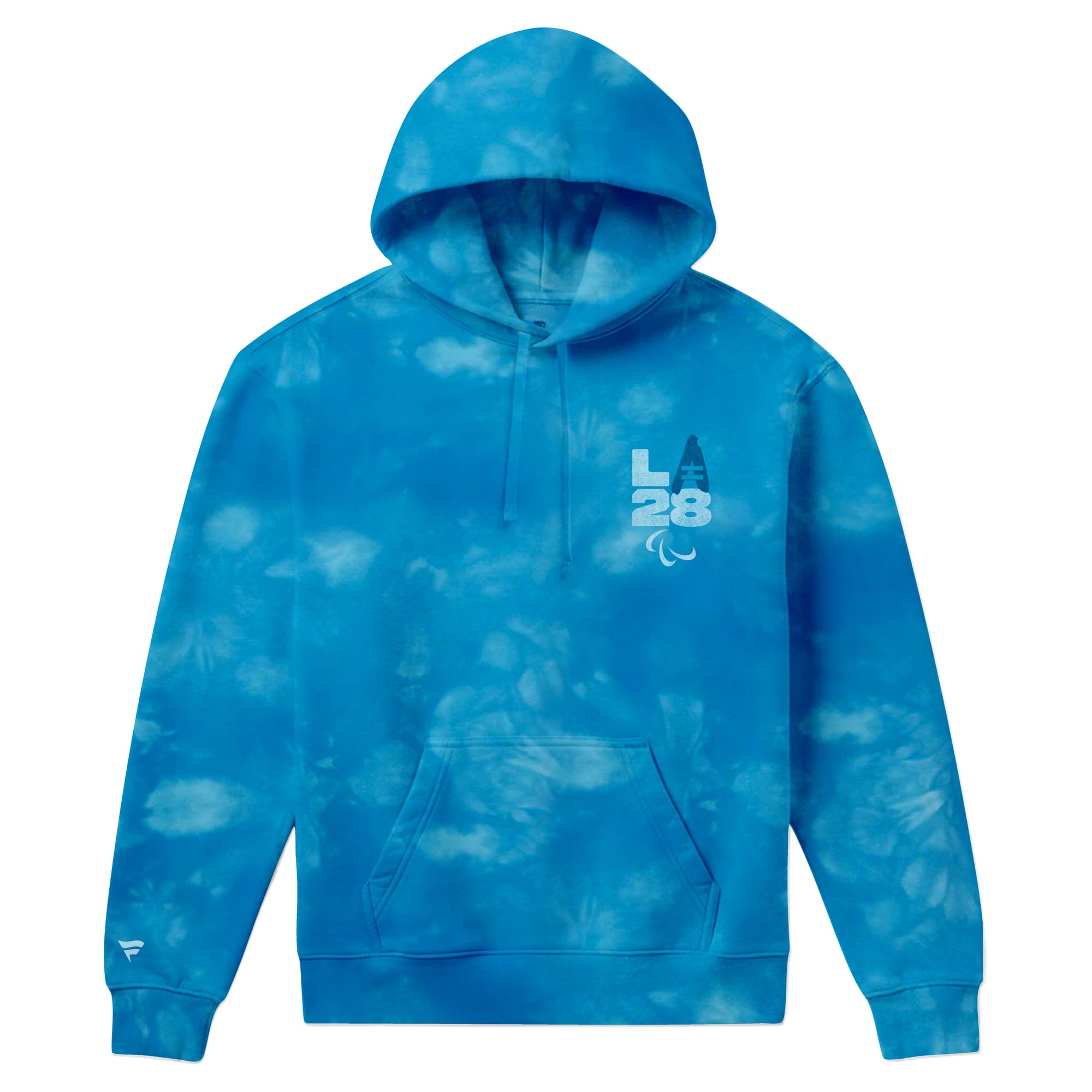 Sweat à capuche tie-dye Fanatics Blue LA28 Paralympics Bluebell Collection pour homme