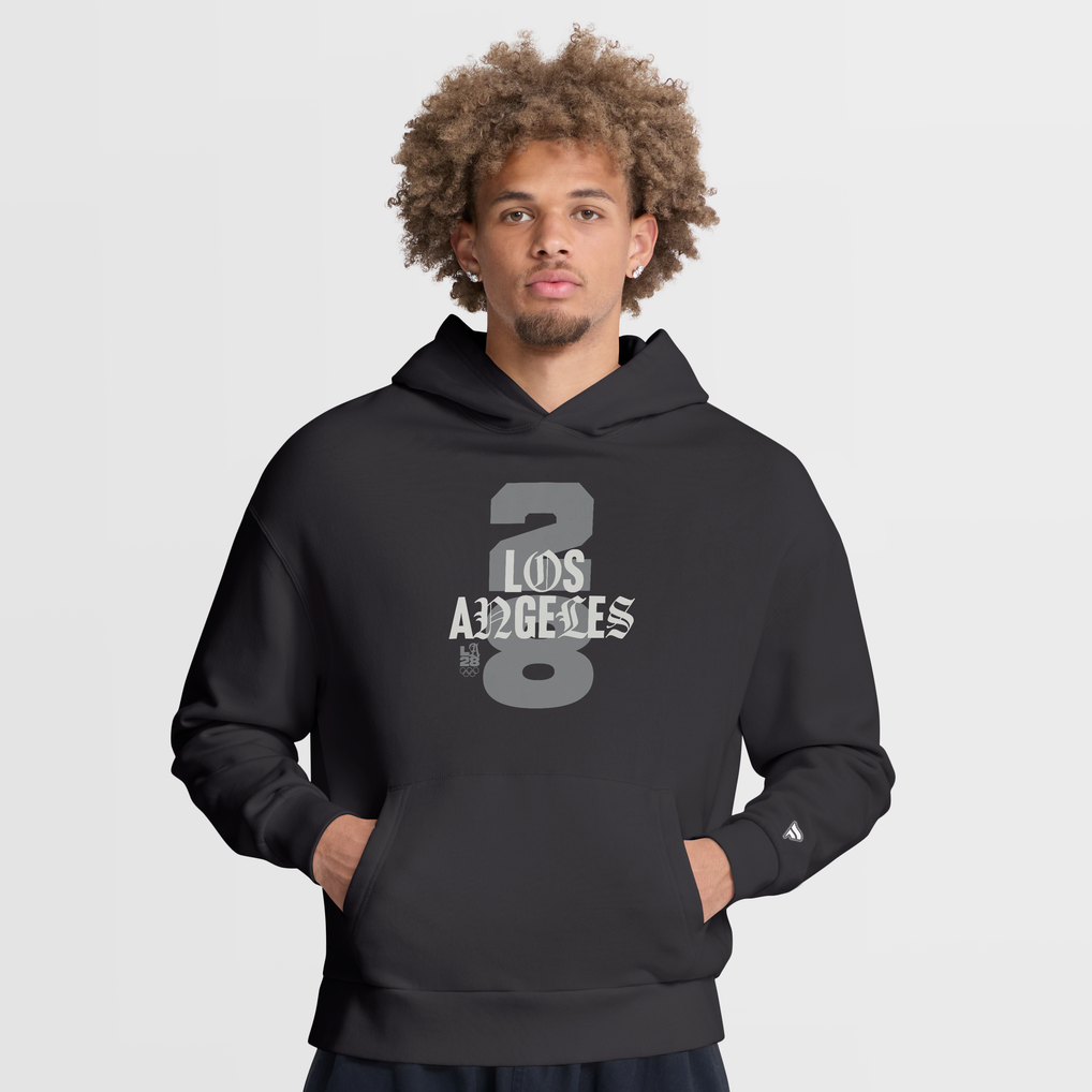 Sweat à capuche surdimensionné LA28 Summer Olympics Fanatics Play Location - Gris anthracite