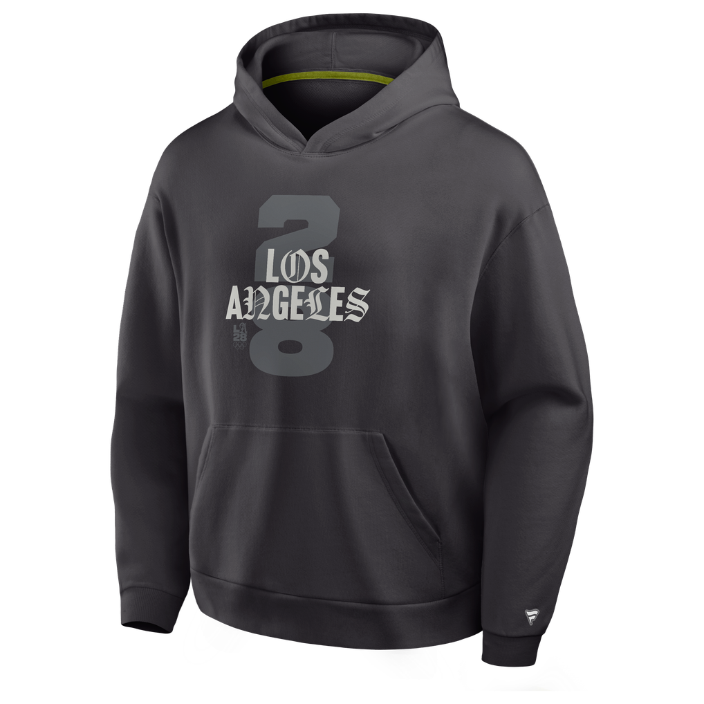 Sweat à capuche surdimensionné LA28 Summer Olympics Fanatics Play Location - Gris anthracite