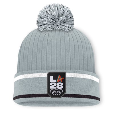 Bonnet à pompon LA28 Summer Olympics Fanatics Rift - Gris