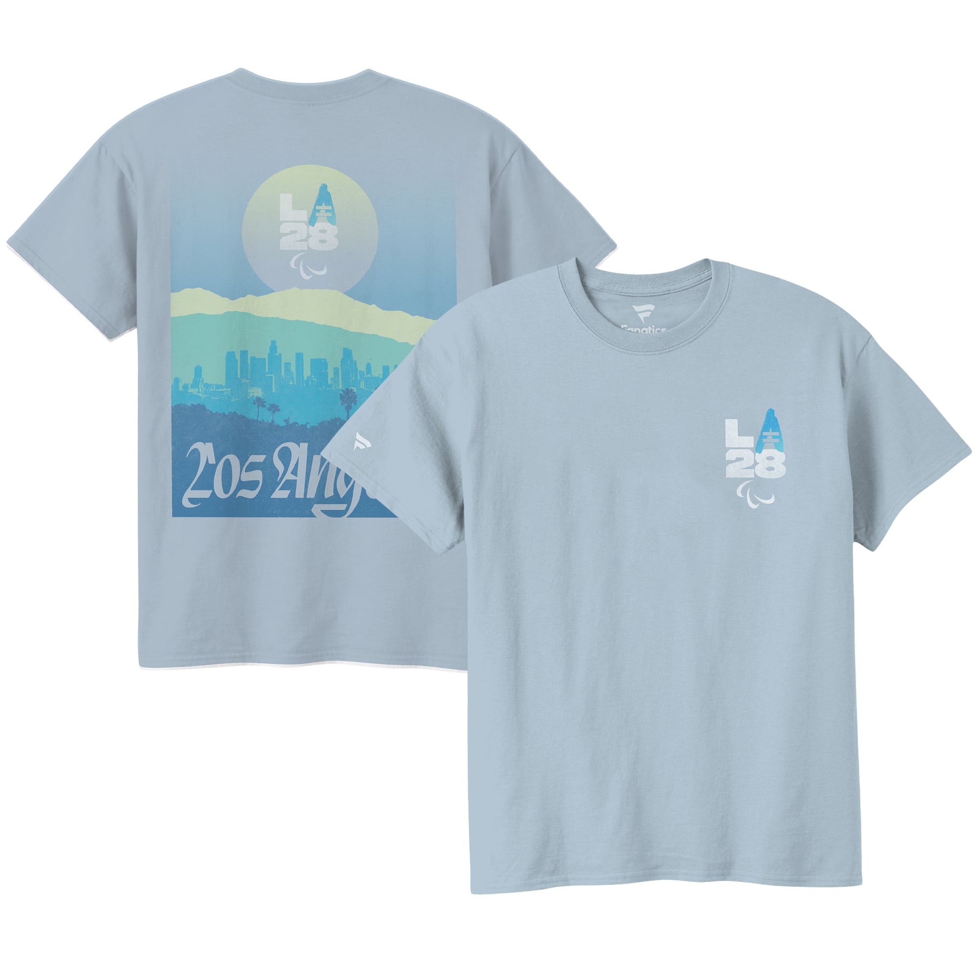 T-shirt Fanatics pour homme, bleu poudre, collection LA28 Paralympics Bluebell