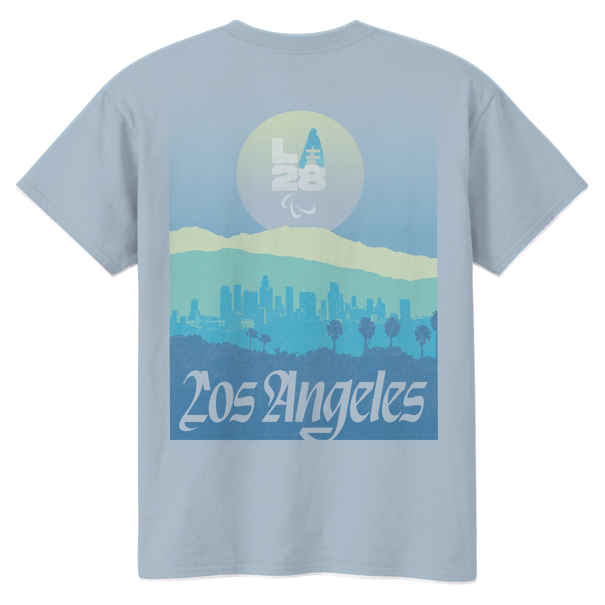 T-shirt Fanatics pour homme, bleu poudre, collection LA28 Paralympics Bluebell