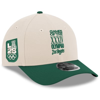 Casquette ajustable New Era LA28 Superbloom Collection 9FORTY M-Crown - Crème/Vert