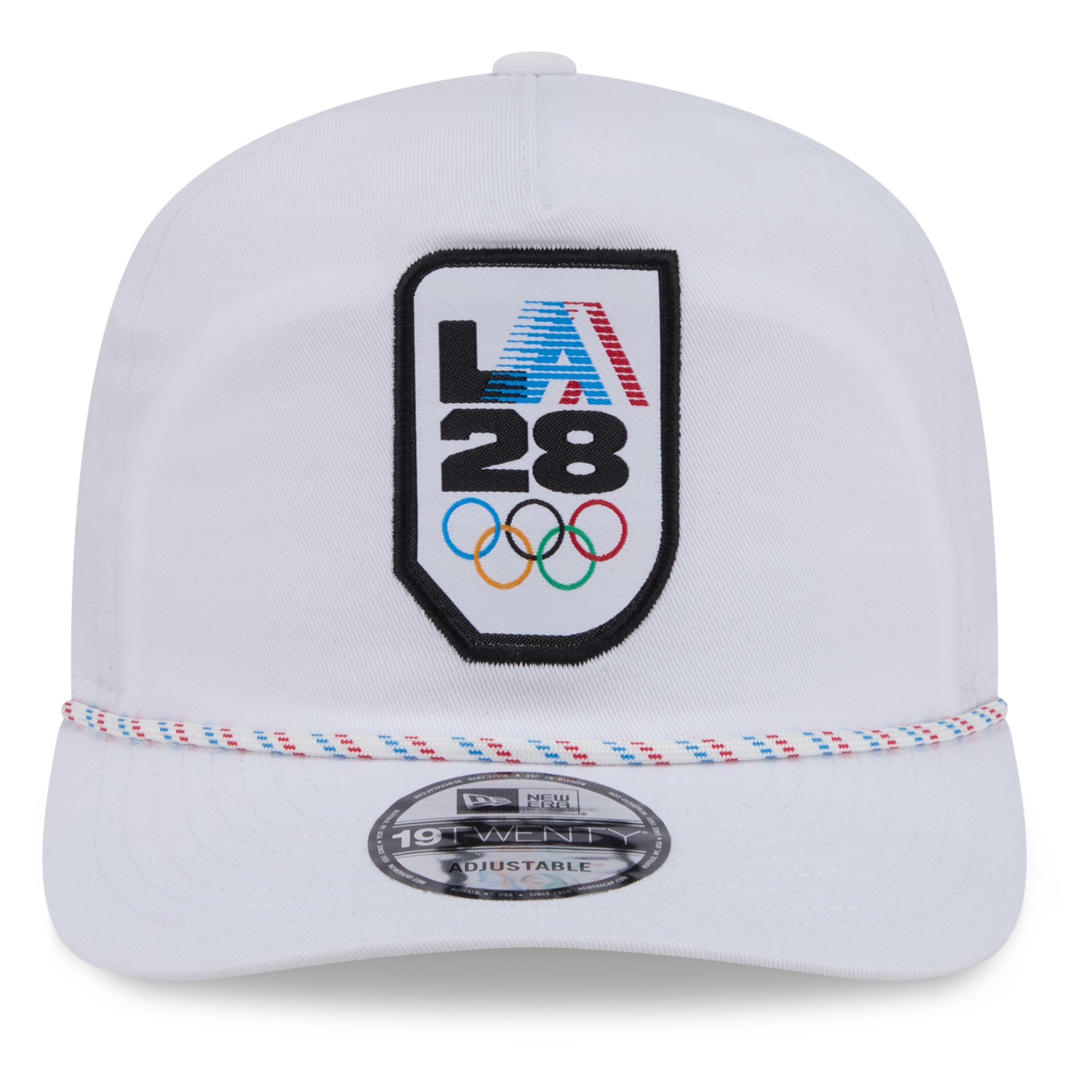 Casquette ajustable New Era LA28 Rope 19TWENTY blanche pour homme