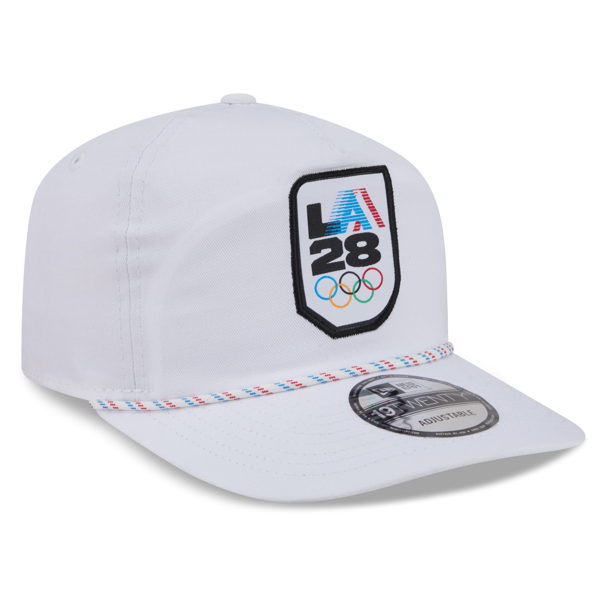 Casquette ajustable New Era LA28 Rope 19TWENTY blanche pour homme