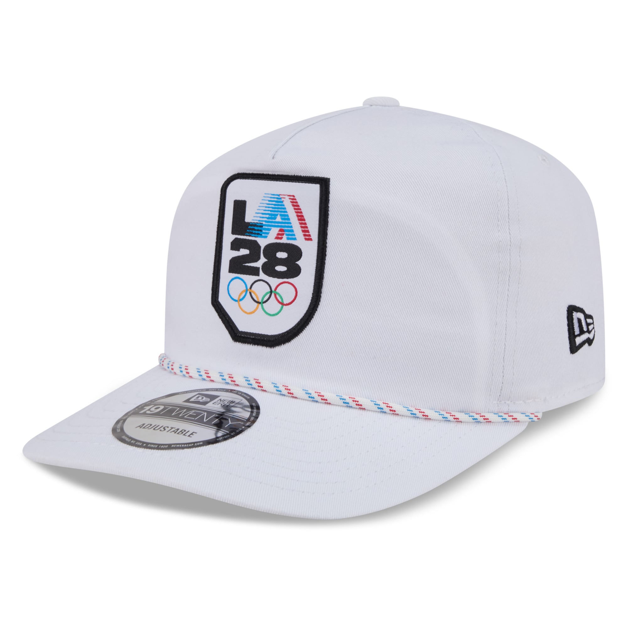 Casquette ajustable New Era LA28 Rope 19TWENTY blanche pour homme