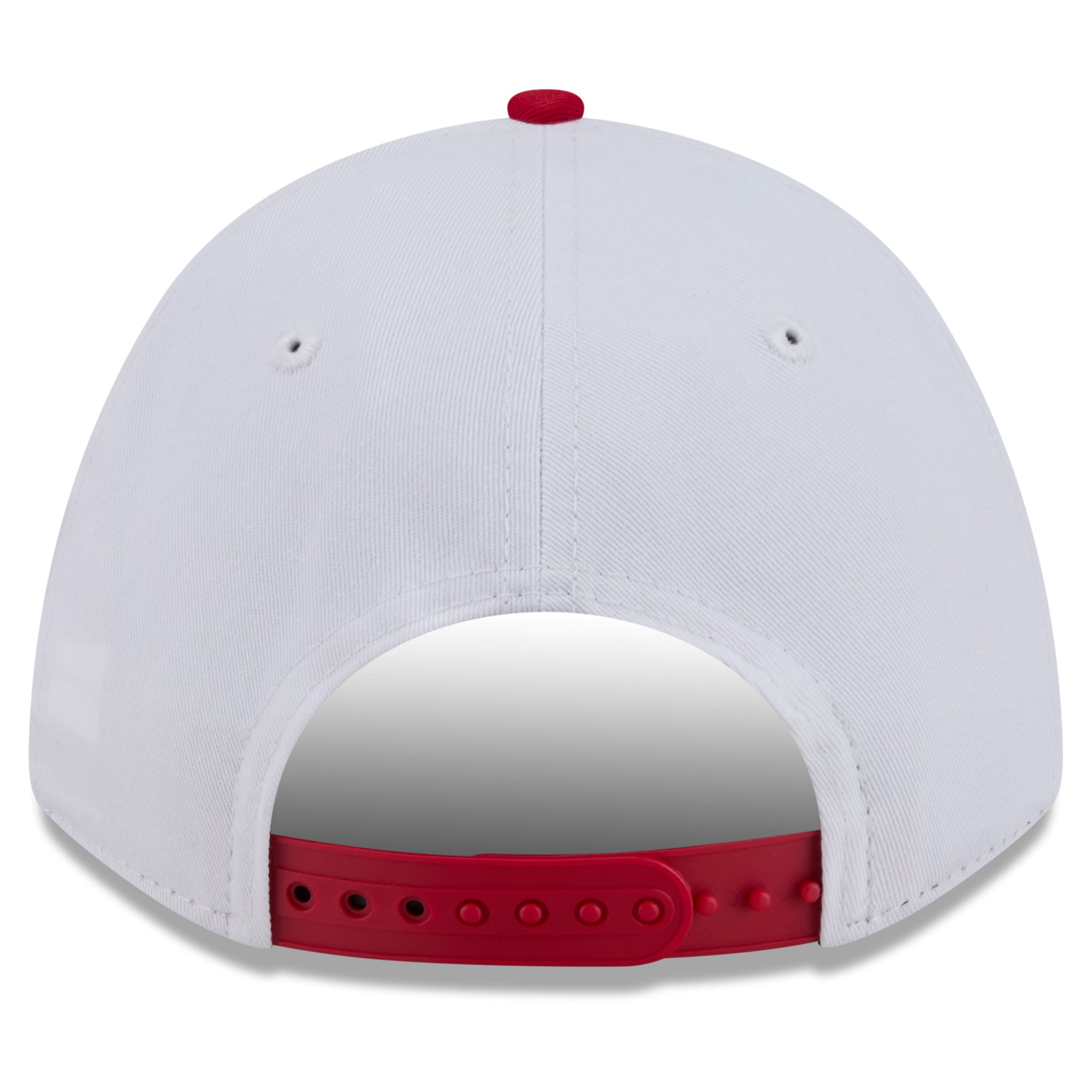 Casquette ajustable New Era LA28 Rope M-Crown 9FORTY blanche et rouge pour homme