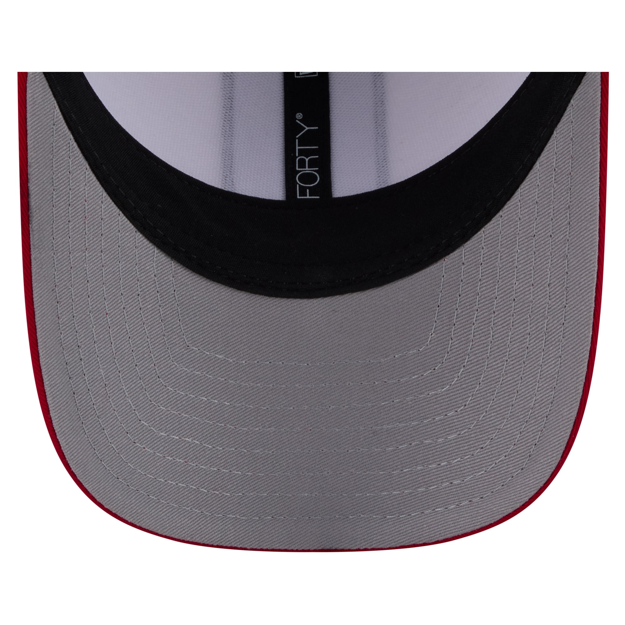 Casquette ajustable New Era LA28 Rope M-Crown 9FORTY blanche et rouge pour homme
