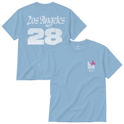 T-shirt unisexe LA28 Summer Olympics Fanatics Superbloom Color Bar - Bleu clair